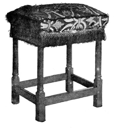 JACOBEAN STOOL AT KNOLE.