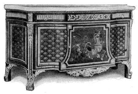 LOUIS XVI. RIESENER COMMODE.