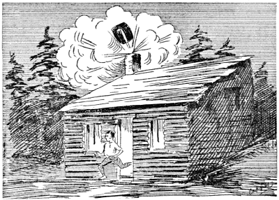 The exploding chimney barrels.
