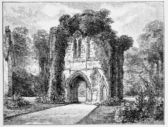 RUIN IN THE PALACE GARDEN, NORWICH.