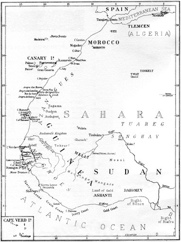 Illustration: map of western Africa