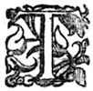 Chapter 3 decorative initial T