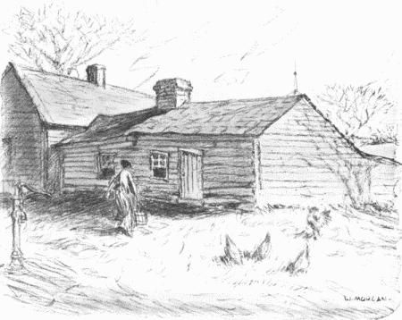 We strolled in the direction of the old house, that house of tragedy in which
the family lived in the troublous times.... It was there that the Pinkertons
threw the bomb