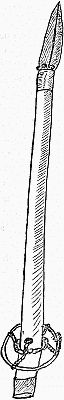 Laplander's iron-tipped staff; linked to larger image.