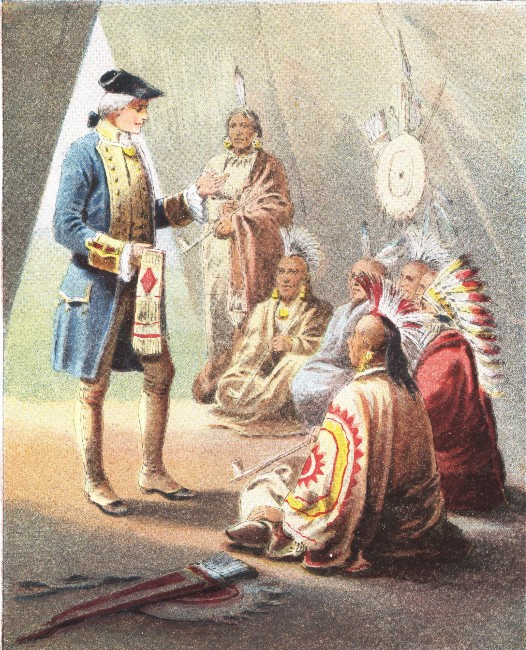 WASHINGTON'S FIRST SPEECH TO THE INDIANS.—P. 19.