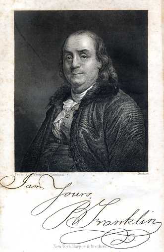 Benjamin Franklin
I am, Yours, B Franklin
New-York, Harper & Brothers.