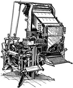 Four-Magazine Linotype Machine