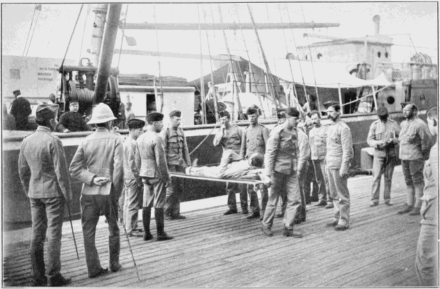 ARRIVAL AT CAPE TOWN OF WOUNDED FROM NATAL.