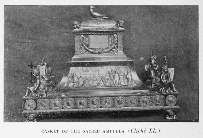 CASKET OF THE SACRED AMPULLA. (Clich LL.)