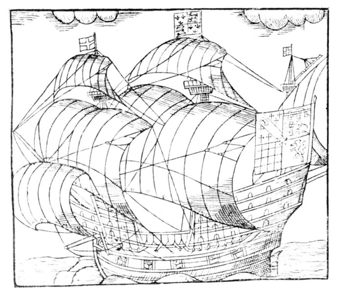 A SAILING-SHIP IN THE TIME OF RALEGH