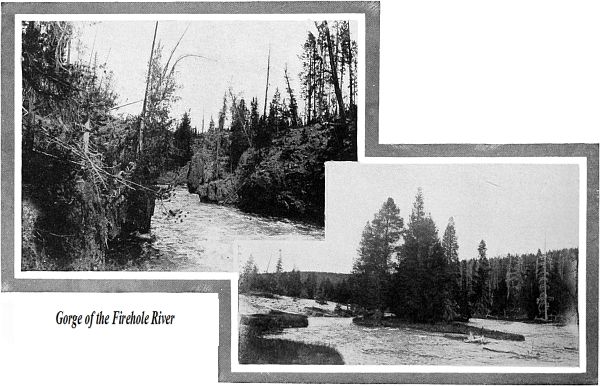 Gorge of the Firehole River and A Wooded Islet
