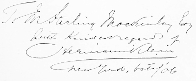 Handwritten signature: to M Sterling MacKinlay