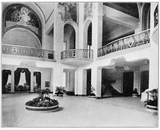 INTERIOR VIEW OF THE ARGENTINE PAVILION AT THE PANAMA
PACIFIC EXPOSITION
