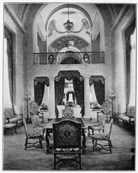 ONE OF THE RECEPTION ROOMS OF THE ARGENTINE
PAVILION AT THE PANAMA PACIFIC EXPOSITION