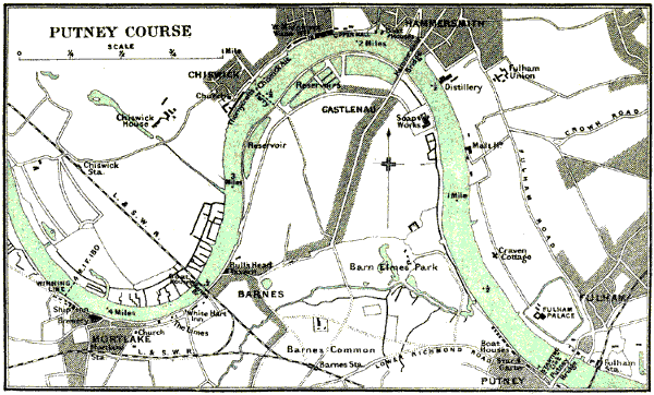 Map of Putney course