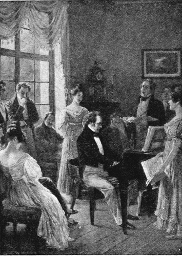 "SCHUBERT AND HIS FRIENDS."

From the Picture by Carl Röhling.

By permission of the Berlin Photographic Company, 133, New Bond Street,
London, W.

Copyright, 1903, by Photographische Gesellschaft.