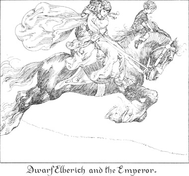 Dwarf Elberich and the Emperor.