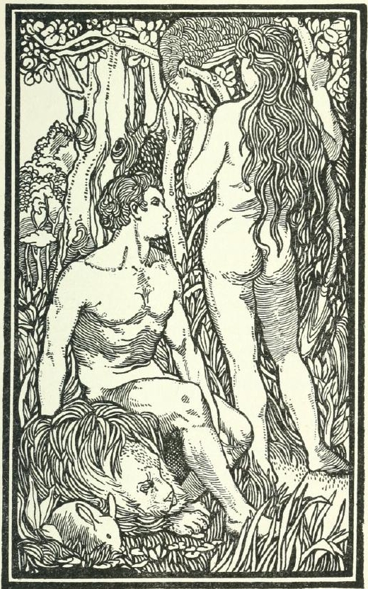 Adam and Eve in Paradise before the Fall