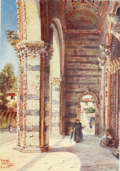 THE PORCH OF THE CATHEDRAL, LUCCA