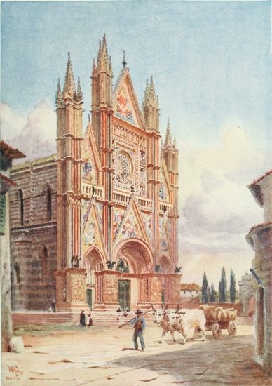 THE FAADE OF THE CATHEDRAL, ORVIETO