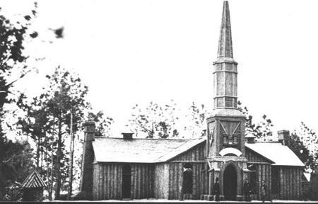 A contribution to camp religious life, the 50th New York Engineers constructed
this church for their comrades at Petersburg.