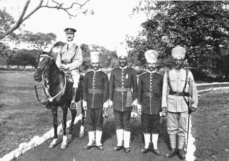 BRITISH AND INDIAN OFFICERS.