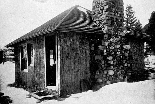 THE DEN, BURROUGHS' STUDY NEAR HIS STONE MANSION, RIVERBY, AT WEST PARK