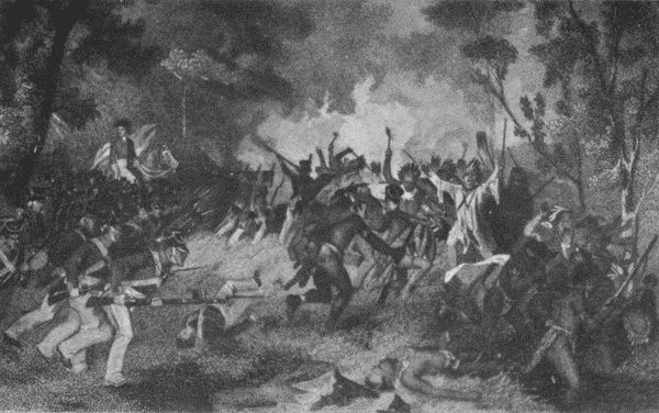 The battle of Tippecanoe.
From a print in the New York Public Library.