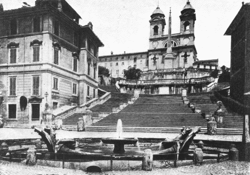 The Spanish Steps.

In the Piazza di Spagna, Rome.