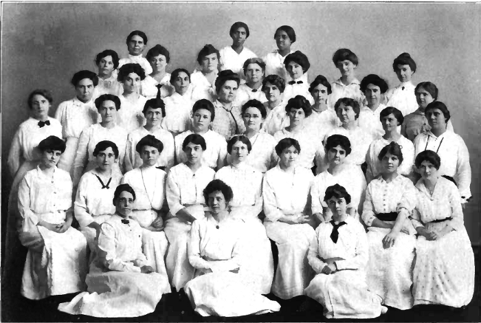 Group photo of nursing staff.