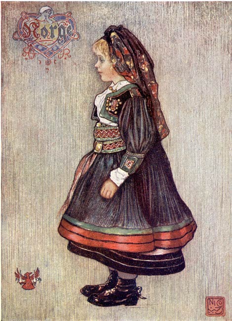 STERSDALEN GIRL IN NATIONAL COSTUME