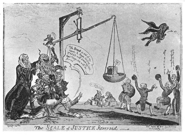 THE SCALE OF JUSTICE REVERSED

No. 464 of Reid's Catalogue, published March 19, 1815.
