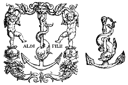 The fourth Aldine Anchor, 1546-1554.
