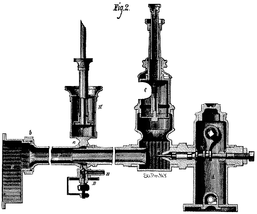 MAXIM'S GAS MACHINE - SECTION OF INJECTOR