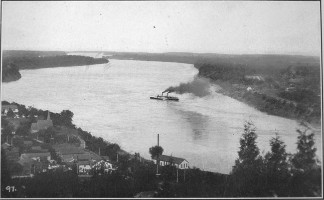 Queenstown. The NIAGARA RIVER from Queenston Heights. (page
169) Lewiston.