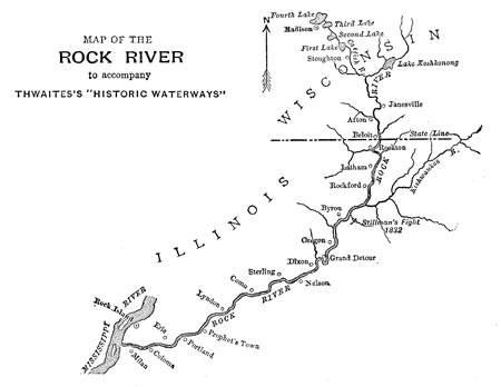 MAP OF THE
ROCK RIVER