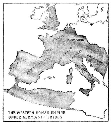 THE WESTERN ROMAN EMPIRE UNDER GERMANIC TRIBES
