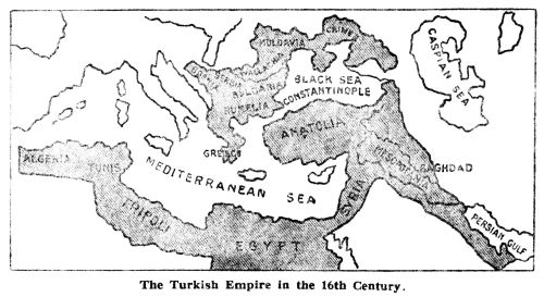 The Turkish Empire in the 16th Century.