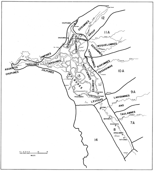 Map 6. The Lower San Joaquin River and Delta areas (particularly areas 8 and 13).