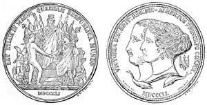 COUNCIL MEDAL OF THE EXHIBITION. C. GOODYEAR. CLASS XXVIII. 1851.