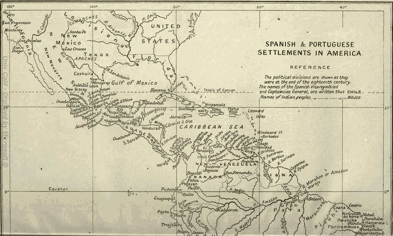 SPANISH & PORTUGUESE SETTLEMENTS IN AMERICA.