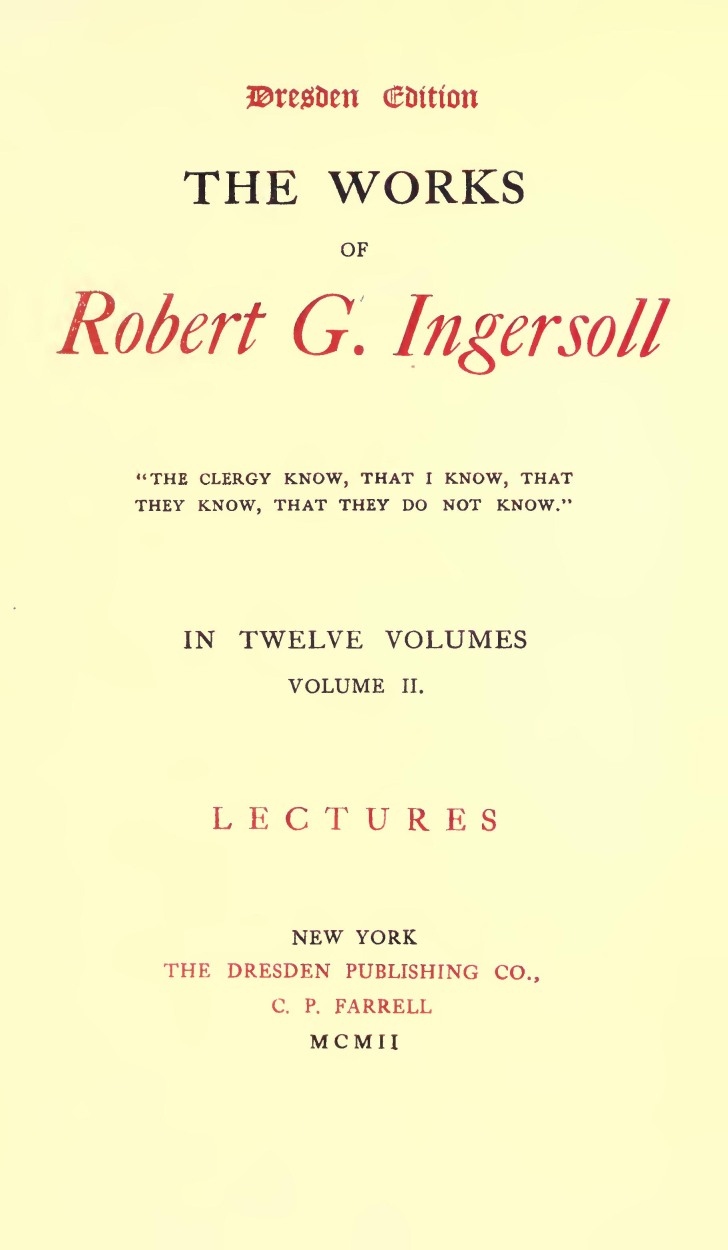 Speeches And Occasional Addresses; Volume 02 Ebook Titlepage