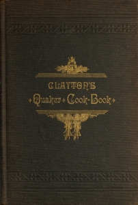Cover of Clayton's Quaker Cook-Book