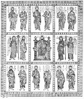 maux byzantins du reliquaire de Limbourg.

(Didron, Annales archologiques.)