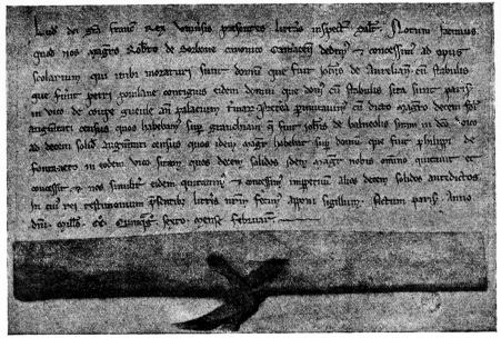 Charte de fondation de la Sorbonne, 1257.