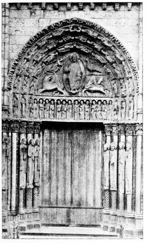Sculptures du portail de la cathdrale de Chartres.