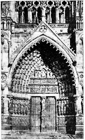 Sculptures du portail d'Amiens.