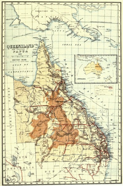 'QUEENSLAND and Territory of PAPUA 1909'