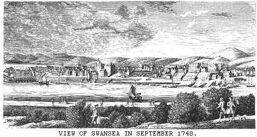View of Swansea in September, 1748