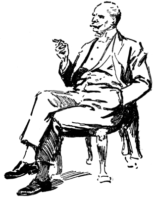 man in chair